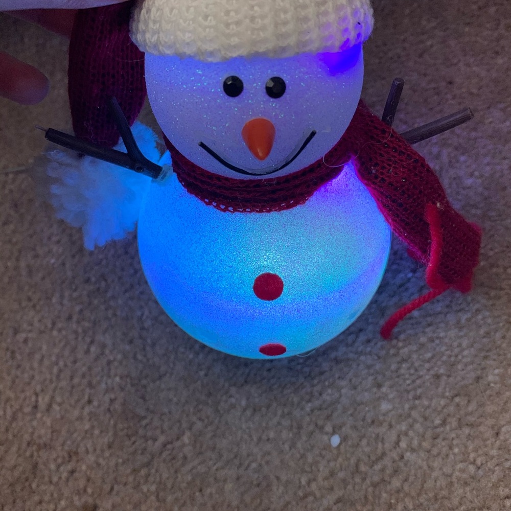 Color-Changing Snowman USB Plug-In Decor - Picture 4 of 5